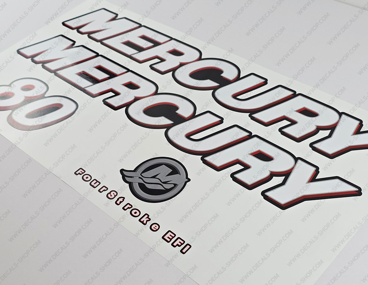 Mercury 40 Four Stroke EFI 2005-2007 outboard decal sticker set - 4.11